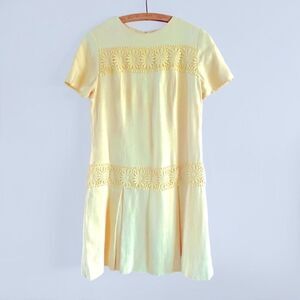 Vintage Henry Lee Mod Linen Daisy Dress